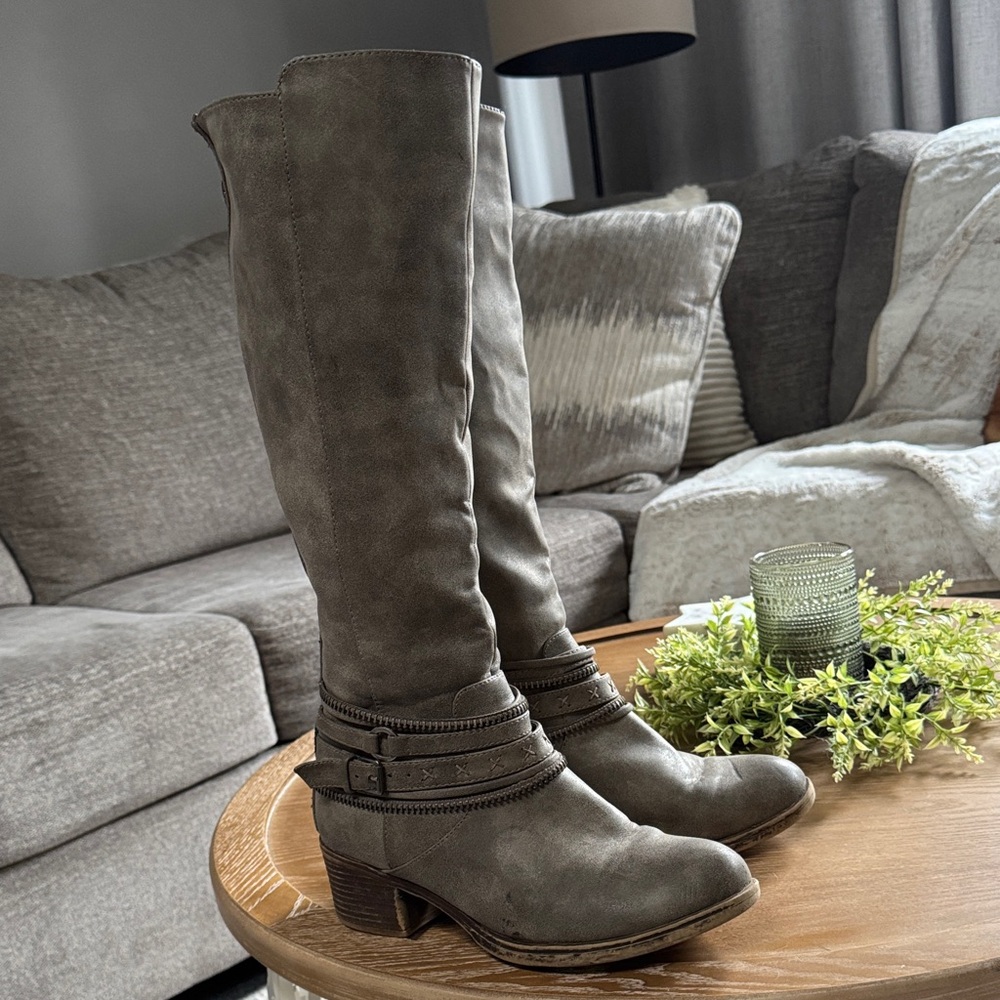 Maurices Taupe Over the Knee Boots